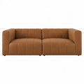 Br?zowa modu?owa sofa dwuosobow