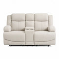 Dwuosobowa sofa materia? poliester be?owy z uchwytam