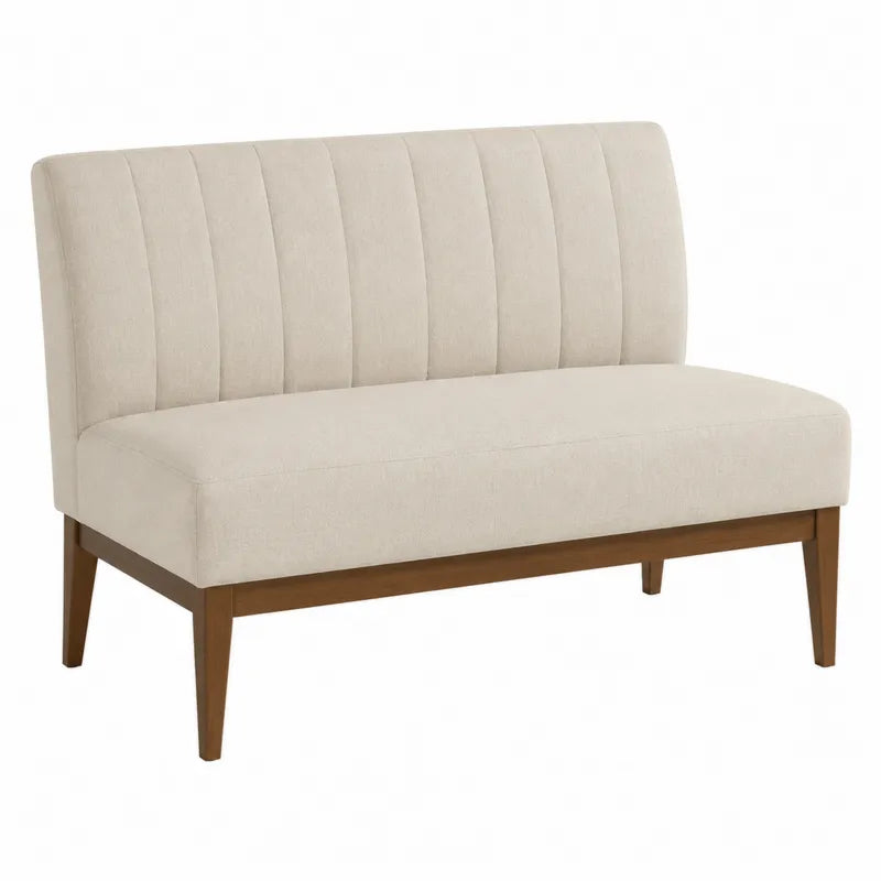Sofa dwuosobowa tapicerowana z drewna bukowe