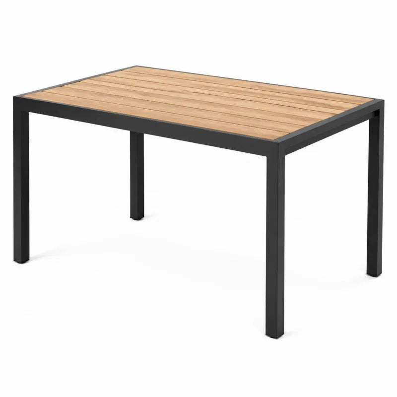 St¨®? ogrodowy prostok?tny drewniany i aluminiowy 120x80