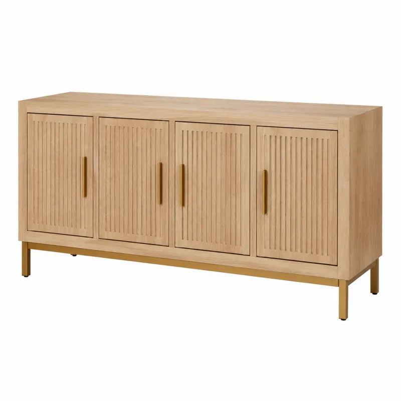 Kredens drewniany z 4 drzwiami 150 cm ja