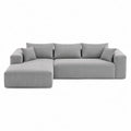 Modu?owa szara sofa naro?na z tkaniny s