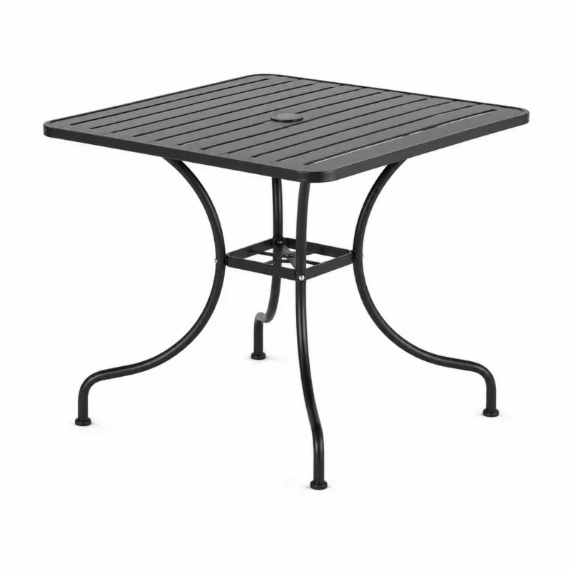 St¨®? ogrodowy metalowy czarny 8
